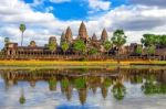 Angkor Wat Temple, Siem Reap In Cambodia Stock Photo