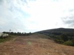 Mountain Panorama, Landscape And Buildings Stock Photo