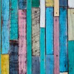 Colorful Wood Stock Photo