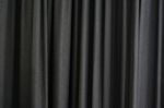 Curtain Black With Texture Stock Photo