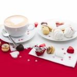 Valentine's Day Sweets Setup Stock Photo