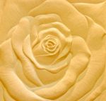 Sandstone Sculpture Of A Rose Stock Photo