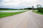 Roads On Rural Tourism In Thailand Stock Photo