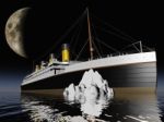 Titanic And Iceberg Stock Photo