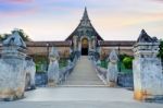 Front Wat Phra That Lampang Luang Temple Stock Photo