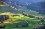 Sunny October Day In Austria. Autumn In Alps Stock Photo