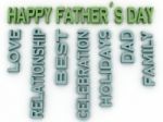 3d Image Happy Father´s Days  Issues Concept Word Cloud Backgro Stock Photo