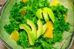 Fresh Avocado Salad Stock Photo