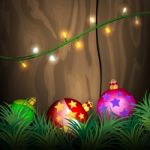 Lighting Christmas Scene Stock Photo