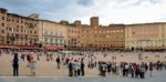 Sienna, Tuscany/italy - May 18 : Tourists In Sienna Italy On May Stock Photo