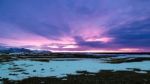 Dawn Breaking Near Jokulsarlon Stock Photo