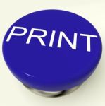 Print Button Stock Photo