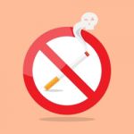 No Smoking Prohibition Sign Stock Photo