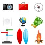 Travel Icon Stock Photo