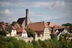 View Over The City Of Rothenburg Stock Photo