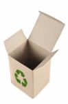 Recycled Paper Box Stock Photo