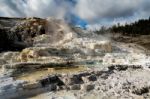 Mammoth Hot Springs Stock Photo