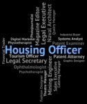 Housing Officer Showing Home Occupations And Career Stock Photo