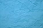 Blue Crinkle Paper Stock Photo