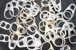 Ring Pull Cans Opener Background Stock Photo