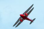 De Havilland Dh90 Dragonfly At Shoreham Airshow Stock Photo