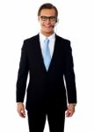 Smiling Customer Service Male Stock Photo