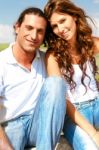 Adorable Young Couple Stock Photo