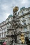 Plague Column On The Graben In Vienna Stock Photo