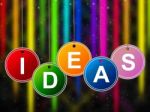 Ideas Kids Represents Creativity Child And Youngsters Stock Photo