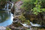 View Of Beezley Falls On The River Doe Near Ingleton In The York Stock Photo