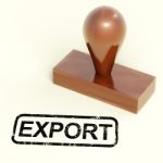 Export Rubber Stamp Stock Photo