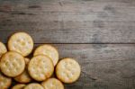 Crackers On A Table Stock Photo