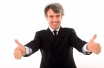 Businessman Thumbs Up Stock Photo