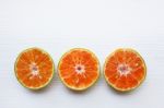 Fresh Orange  Isolated On White Background Stock Photo