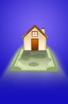 House And Money Stock Photo