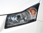 Closeup Headlights Of Car Stock Photo