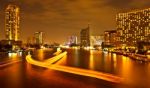 Capital City Of bangkok At Night Stock Photo