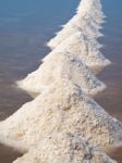 Salt Pan Stock Photo