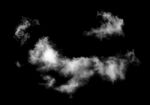 White Cloud On The Black Background Stock Photo