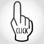 Hand Cursor Stock Photo