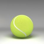 3d Tennisball Isolated On Background Stock Photo