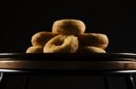 Fresh Baked Cinnamon Donuts Stock Photo