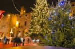 The Christmas Village Of Rimini Stock Photo