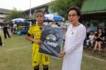 Bangkok, Thailand - Nov 2016: In The Nov 23, 2016. Youth Soccer Match, In Pieamsuwan Elementary School Stock Photo