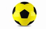 Yellow And Black Football Stock Photo