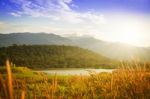 Lake And Mountains Stock Photo