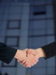 Businesspeople Handshaking Stock Photo