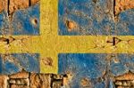 Grunge Flag Of Sweden Stock Photo