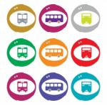 Bus Icon Stock Photo