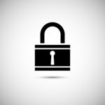 Lock Icon Stock Photo